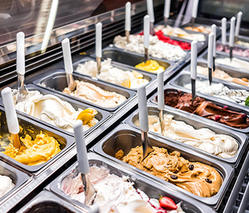 Ice Cream Counter and Equipment